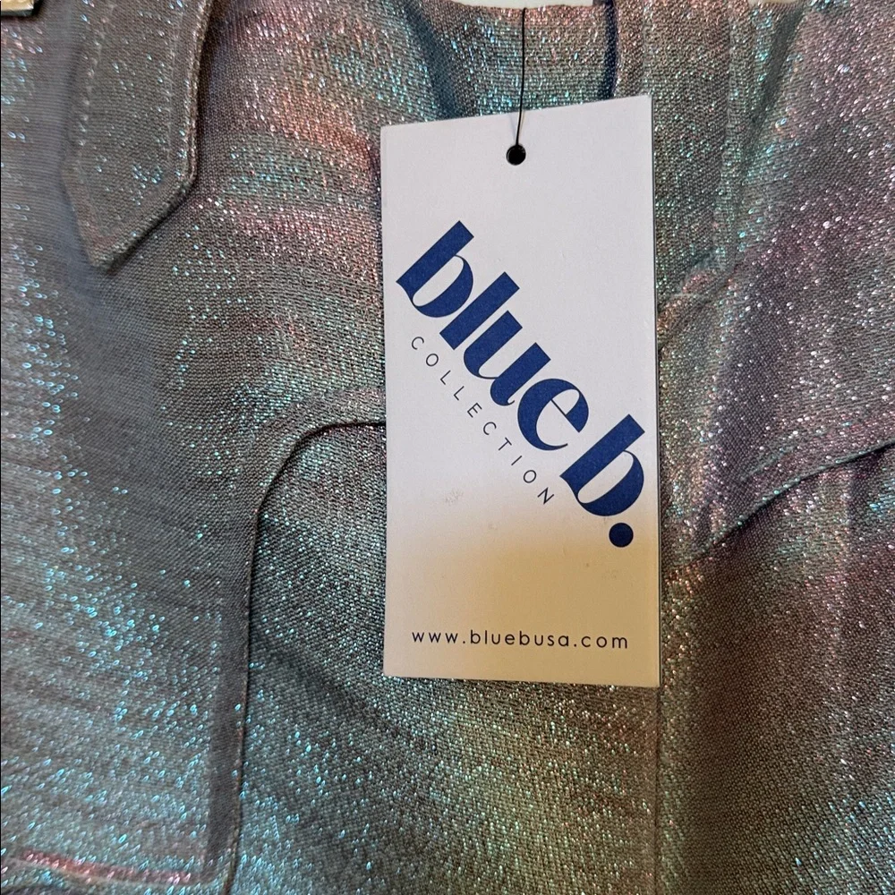 Shimmering Bluebusa Iridescent Pants SzL - Picture 4 of 10